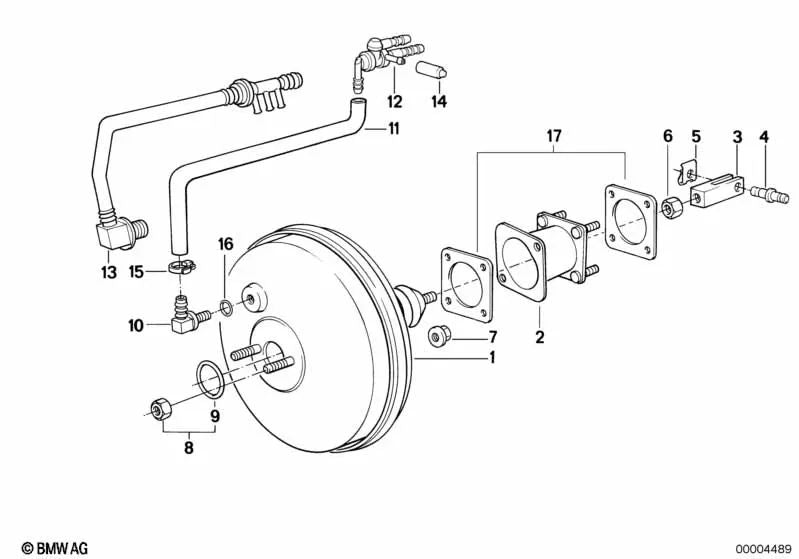 Soporte para BMW Serie 3 E30 (OEM 34331158111). Original BMW.