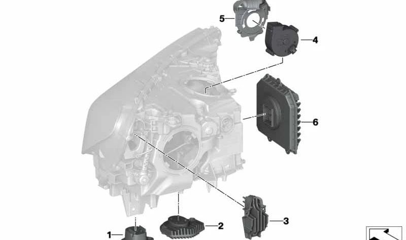 Módulo LED Intermitente para BMW Serie 7 G11, G12 (OEM 63117440359). Original BMW.