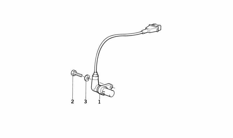 Sensor impulsos / Sensor cigüeñal OEM 12141730773 para BMW E30, E28, E24, E23. Original BMW.