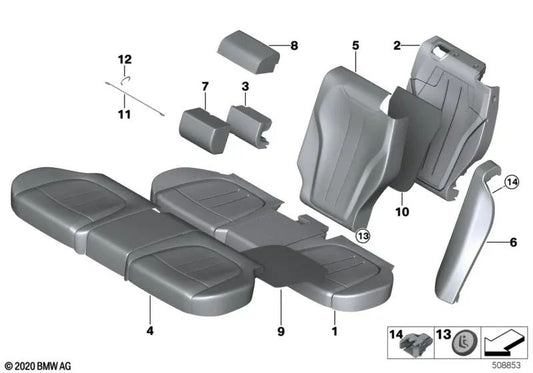 Linkes Seitenteil für BMW X5 F15 (OEM 52207853075). Original BMW.