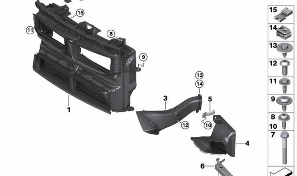 Cubierta de Generador para BMW F48, F49 (OEM 51747481194). Original BMW.