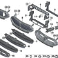 Guía de Aire del Radiador Inferior para BMW Serie 8 G15, G16 (OEM 51747474182). Original BMW