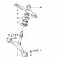 Tuerca hexagonal OEM 31421242262 para BMW E21, E23, E24, E28, E30. Original BMW.