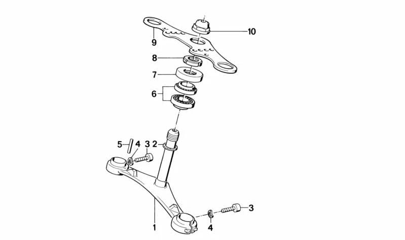 Tuerca hexagonal OEM 31421242262 para BMW E21, E23, E24, E28, E30. Original BMW.