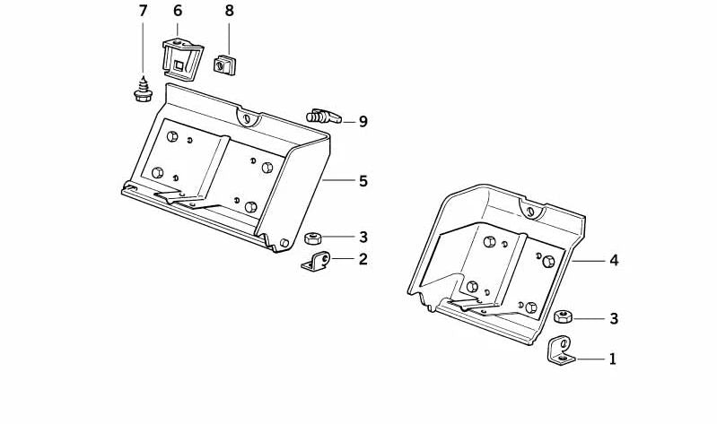 Cubierta para BMW E31 Serie 8 (OEM 51478108401). Original BMW