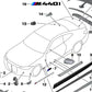 Abrazadera de Rejilla Lateral Derecha para BMW Serie 4 G22, G23 (OEM 51118077354). Original BMW