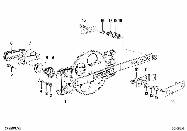 Cubierta para BMW Serie 3 E21, Serie 6 E24 (OEM 51321846234). Original BMW