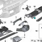 Compartimento plegable lado del conductor para BMW F15, F85, F16, F86 (OEM 51459281950). Original BMW