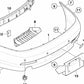 Juego de Soporte Sensor PDC trasero para BMW Serie 6 E63, E64 (OEM 51120007410). Original BMW