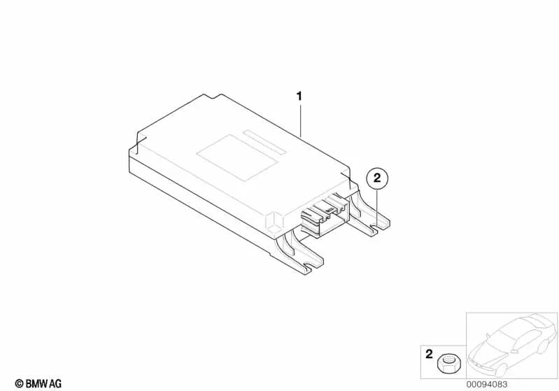 Steuermodul für Spracherkennungssystem für BMW 7er E65, E66 (OEM 84106960804). Original BMW