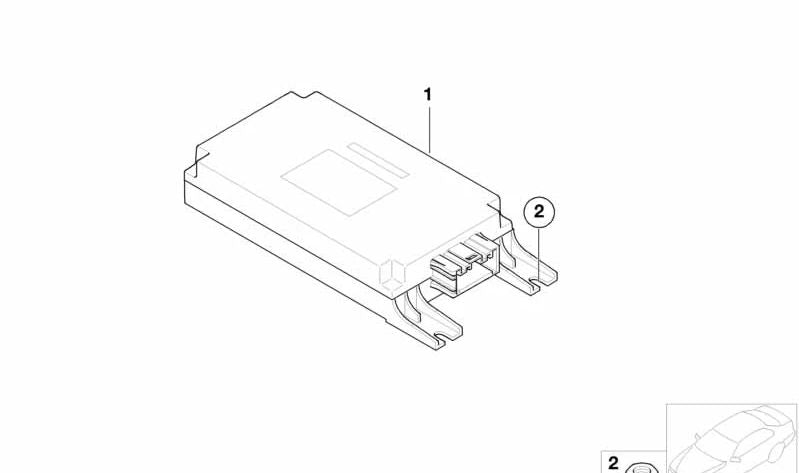 Voice recognition system control unit for BMW E65, E66 (OEM 84106960806). Original BMW