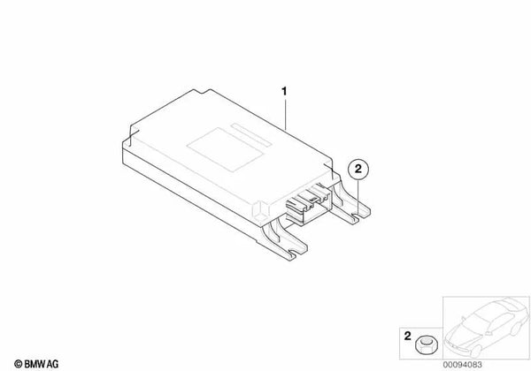 Módulo de control de sistema de reconocimiento de voz para BMW Serie 7 E65, E66 (OEM 84106960804). Original BMW