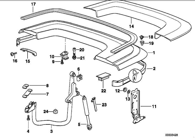 Panel Decorativo Chapaleta De Capota Para Bmw E36. Original Recambios