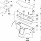 Cubierta de caja de almacenamiento izquierda para BMW Serie 3 E46, Serie 5 E39 (OEM 51168400259). Original BMW.