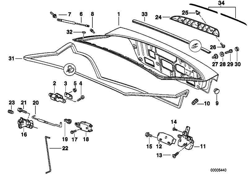 Cerradura Portón Trasero Para Bmw E36 . Original Bmw. Recambios