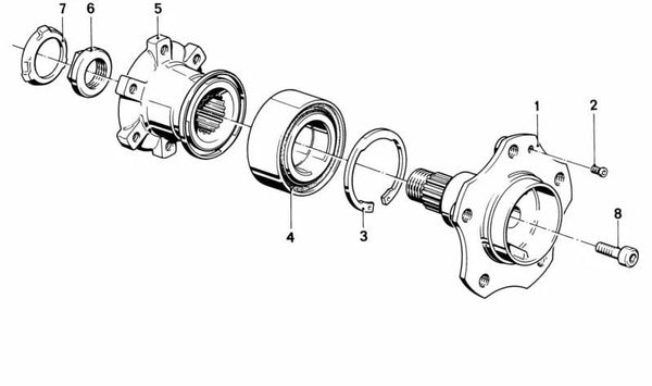 Brida de engranaje OEM 33411132849 para BMW E34. Original BMW.