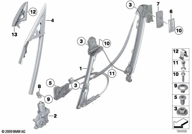 Unterlage para BMW Serie 3 E92, E92N, E93, E93N, Z4 E89 (OEM 51337119210). Original BMW