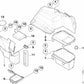 Rechte Verkleidung für BMW 3er E46 (OEM 51478193796). Original BMW