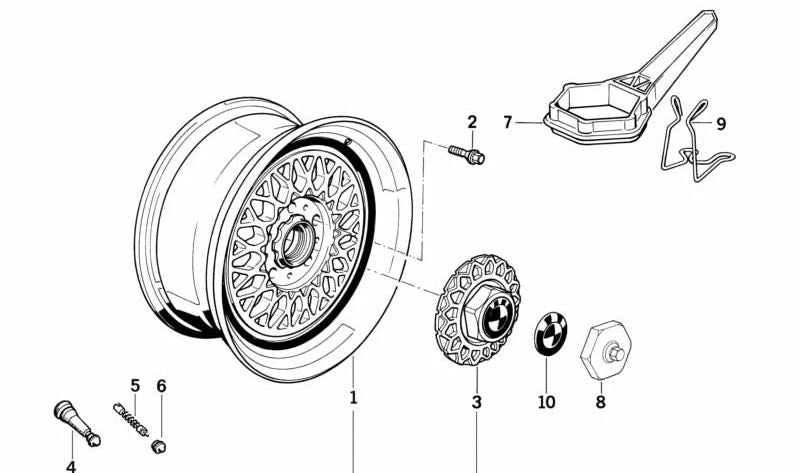 OEM -Buchsenabdeckung 36131180115 für BMW E34, E24, E32. Original BMW.