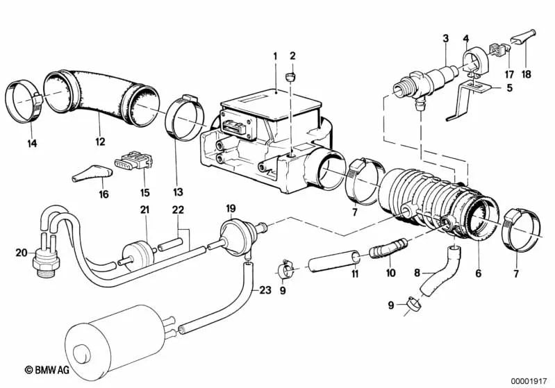 Fuelle para BMW E28, E24, E23 (OEM 13541707080). Original BMW.