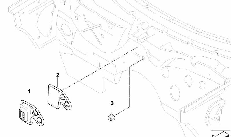 Tule para BMW Z4 E85, E86 (OEM 64116922308). Original BMW