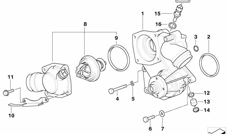 Junta tórica (O-Ring) OEM 11537501777 para BMW Serie 5 (E39) y Serie 7 (E38). Original BMW.