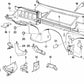 Befestigungswinkel für BMW E30 (OEM 41241936211). Original BMW