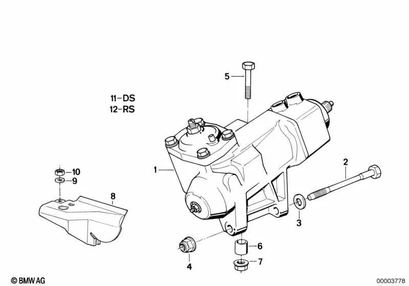 Juego de juntas para BMW E32, E31 (OEM 32131134714). Original BMW