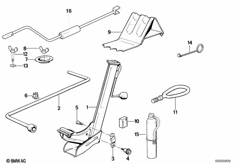 Abrazadera para BMW Serie 3 E30, Serie 7 E32 (OEM 71121126859). Original BMW