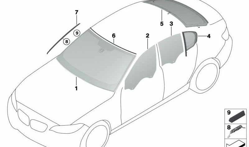 Right drain rod for BMW F52 (OEM 51317380474). Original BMW