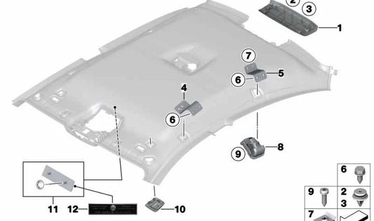 Tornillo de chapa para BMW E92, F06, F13, E89 (OEM 07119901288). Original BMW