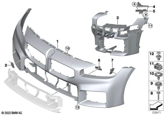 Left bracket for BMW G87 (OEM 51118081255). Original BMW