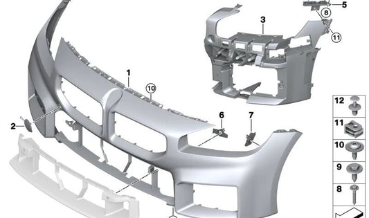 OEM 51178758888 87th Burumper anteriore per BMW G87. BMW originale.