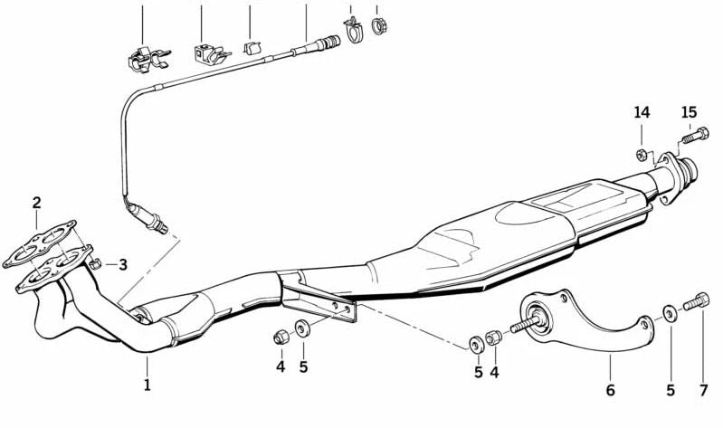 Sonda Lambda para BMW Serie 5 E34 (OEM 11781727454). Original BMW