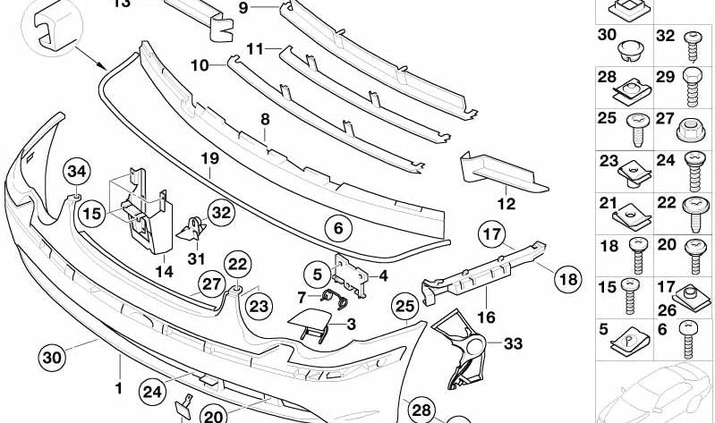 Separador derecho OEM 51117121618 para BMW E65, E66. Original BMW.