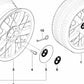 Tapacubos para BMW E39, E38 (OEM 36136751365). Original BMW