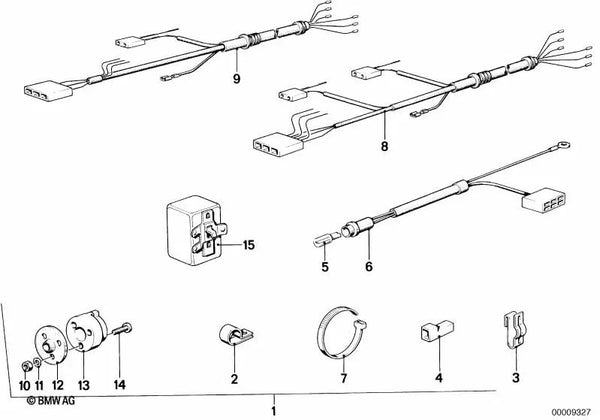 Funda aislante para BMW Serie 3 E21, Serie 5 E12 E28, Serie 6 E24, Serie 7 E23 (OEM 61131354668). Original BMW