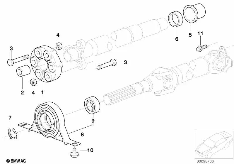 Casquillo de centrado para BMW E81, E82, E87, E88, F20, F21, F22, F23, G42, E21, E30, E36, E46, E90, E91, E92, E93, F30, F31, F34, F35, G20, G21, G28, F32, F33, F36, G22, G23, G26, E12, E28, E34, E39, E60, E61, F07, F10, F11, G30, G31, G38, G60, G61, G68,