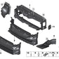 Lower air guide for BMW F32, F33, F36 (OEM 51747290609). Original BMW.