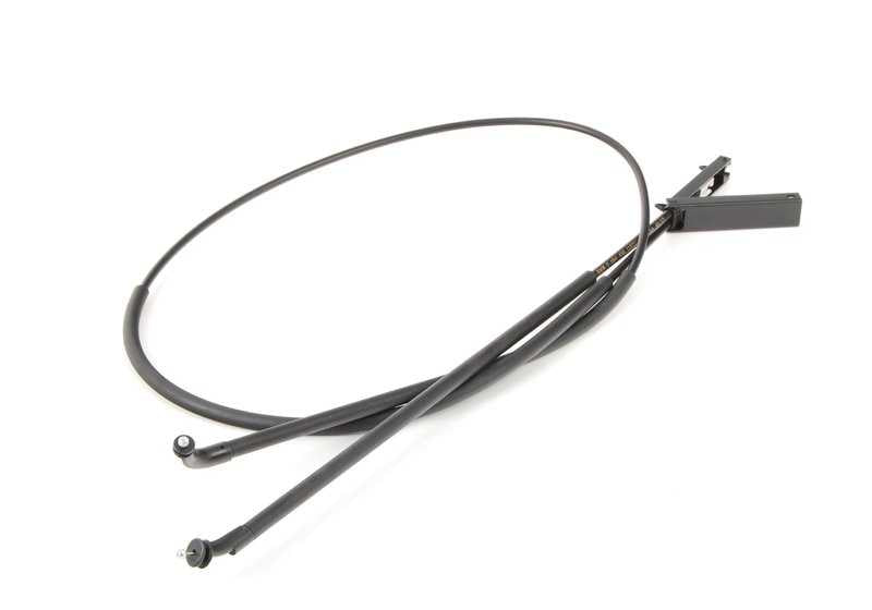 Bowden Cable for Front Hood Activation for BMW X5 E70, E70N, X6 E71, E72 (OEM 51237184456). Genuine BMW.