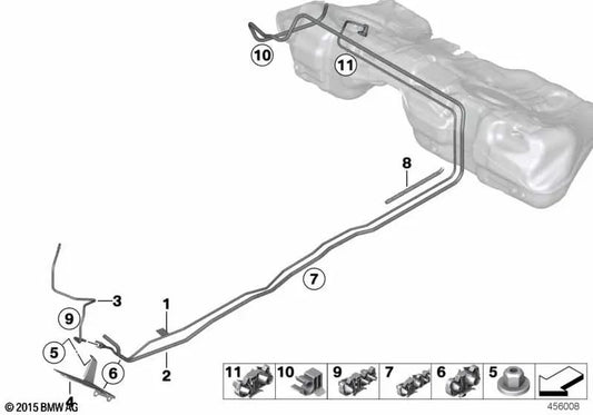 Conducto de aire de limpieza para BMW Serie 3 F30N, F31N, Serie 4 F32, F32N, F33, F33N, F36, F36N (OEM 16137407289). Original BMW.