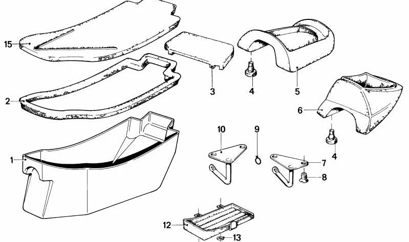 Junta de goma OEM 52531232683 para BMW E28, E30, E34, E36, E46, Z3. Original BMW.