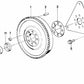 Volante de inercia OEM 11221730680 para BMW E34, E24, E32. Original BMW.