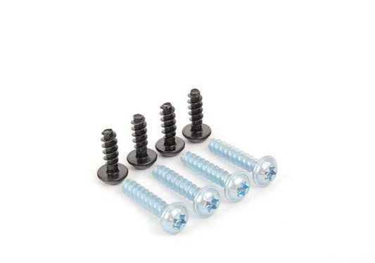 Screw set for BMW series F20, F21, F52, F22, F23, F45, F46, F87, F30, F31, F34, F35, F80, F32, F33, F36, F82, F83, F07, F10, F11, F06, F12, F13, F48, F49, F39, F25, F26, F15, F85, F16, F86. Original BMW.