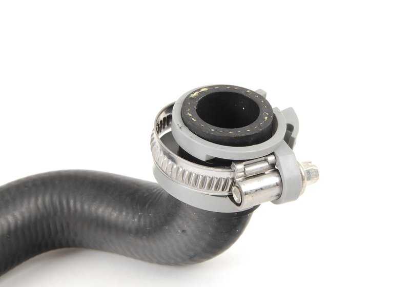 Engine inlet pipe to radiator for BMW E46 (OEM 64218377781). Genuine BMW