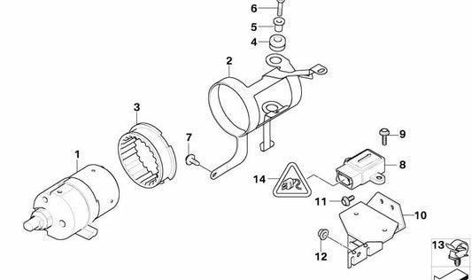 Sensor de velocidad angular para BMW E46, E39, E38, E53, E52 (OEM 34526753694). Original BMW