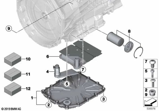 Zylinderschraube für BMW E82, E88, F87, F90, E92, F80, F83, F12, E89 (OEM 28107842839). Original BMW