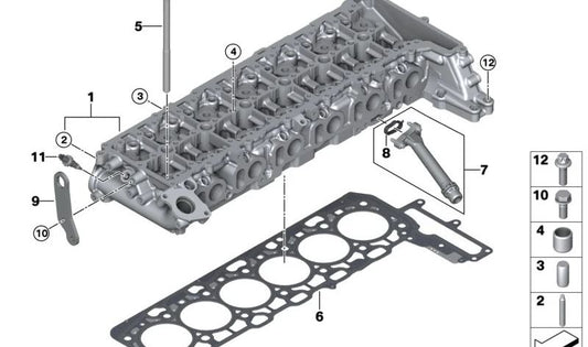 Junta de Perfil para BMW G20, G21, G22, G23, G26, G30N, G31N, G32N, G11N, G12N, G70, G14, G15, G16, G01, G02, G05, G06, G07 (OEM 11118475667). Original BMW