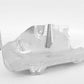 Thermal insulator of the right rear silencer OEM 51487193500 for BMW F07, F10, F11. Original BMW.