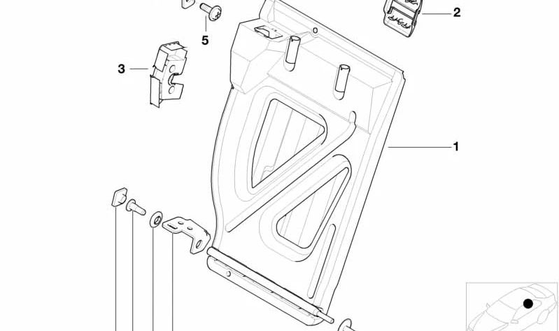 Torx-Schraube mit Flügel für BMW E81, E82, E87N, F20, F21, E46, E90, E92, F31, F34, F36, E60, E61, F07, F10, F11, F90, G30, G38, F06, E83, F25, F26, E70, F15, F85, E71, F16 und für MINI F54, F55, F56, F57 (OEM 07147124309). Original BMW.